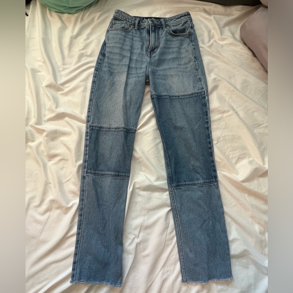 patchwork jeans